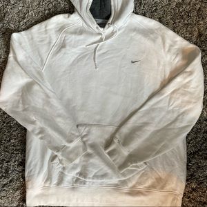 VINTAGE WHITE NIKE HOODIE MENS XXL